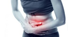 Abdominal pain with adhesive tape worms damage