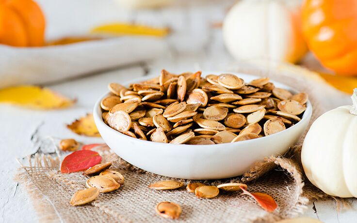 Pumpkin seeds against worms