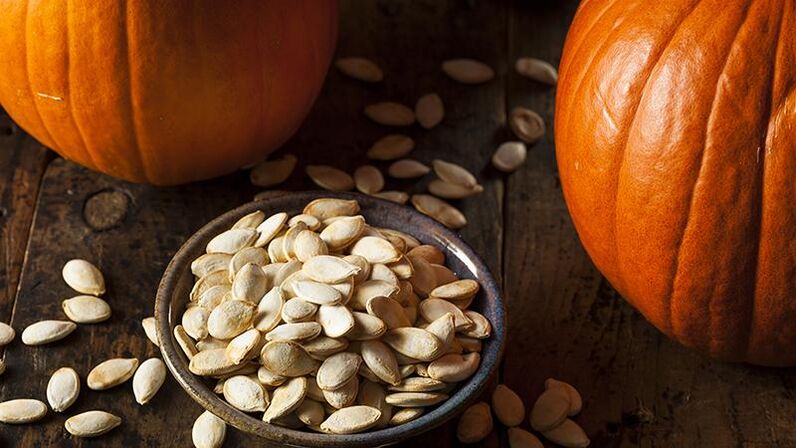 Pumpkin seeds against parasites
